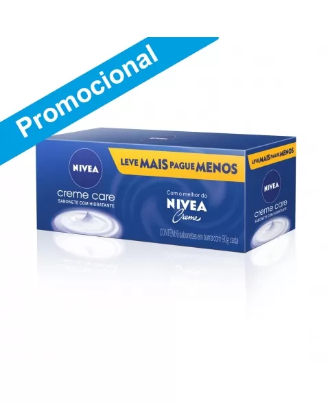 SABONETE EM BARRA NIVEA CREME CARE 90G LEVE 6 PAGUE 5