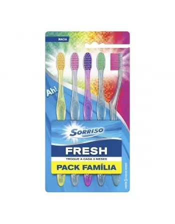 ESCOVA DENTAL SORRISO FRESH 5 UNIDADES