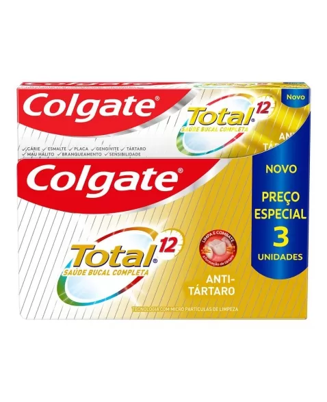 CD COLGATE TT12 ANTI TARTARO 3PK 90G