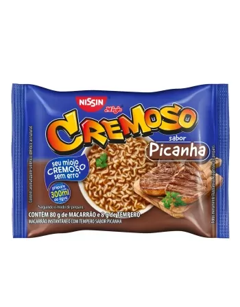 NISSIN LAMEN CREMOSO SABOR PICANHA 88G