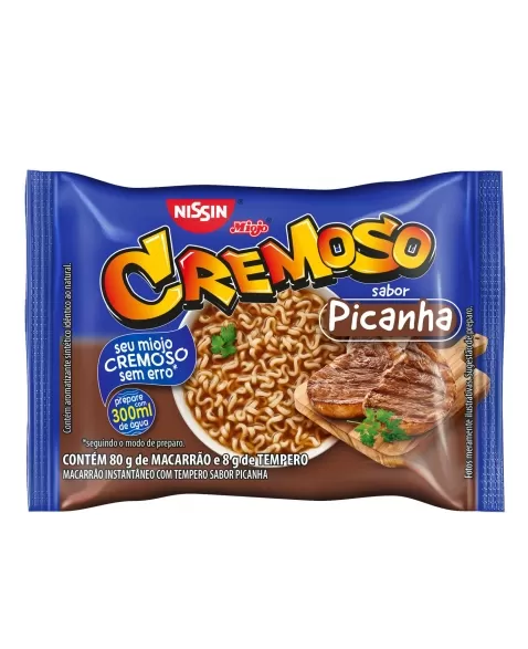 NISSIN LAMEN CREMOSO SABOR PICANHA 88G