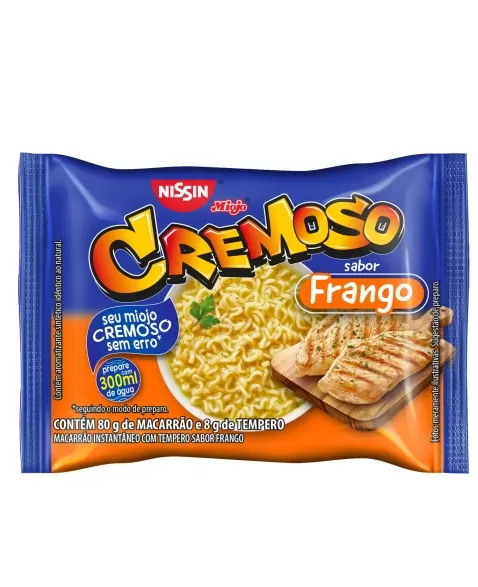 NISSIN LAMEN CREMOSO SABOR FRANGO 88G