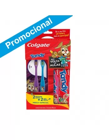 KIT ESCOVA E GEL DENTAL COLGATE TANDY 4 UNIDADES