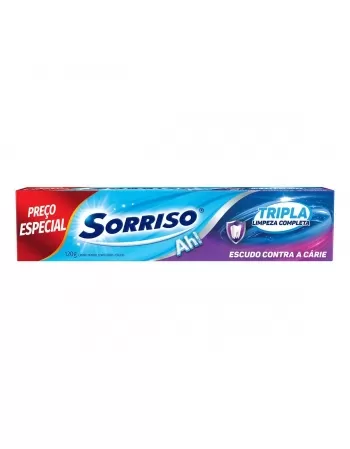 CREME DENTAL SORRISO TRIPLA LIMPEZA COMPLETA 120 GR