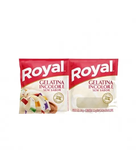 GELATINA ROYAL SEM SABOR INCOLOR 24G