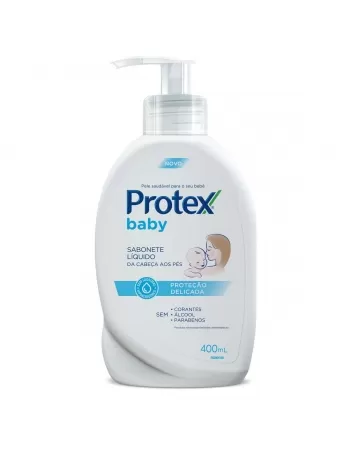 PROTEX BABY SABONETE LÍQUIDO INFANTIL PARA BEBÊS 400ML