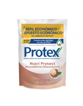 SABONETE LÍQUIDO PROTEX ANTIBACTERIANO MACADÂMIA 200ML REFIL