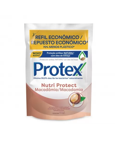 SABONETE LÍQUIDO PROTEX ANTIBACTERIANO MACADÂMIA 200ML REFIL