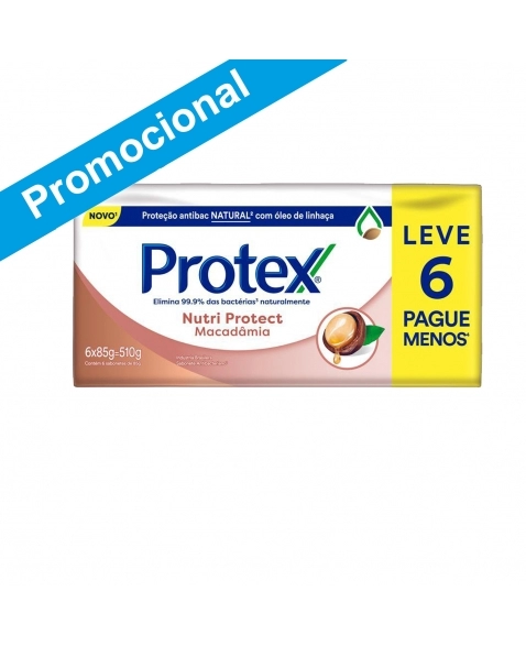 SABONETE EM BARRA PROTEX NUTRI PROTECT MACADÂMIA 85G LEVE 6 PAGUE 5