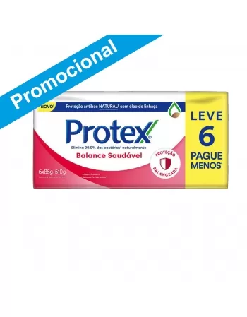 SABONETE EM BARRA PROTEX BALANCE SAUDÁVEL 85G LEVE 6 PAGUE 5