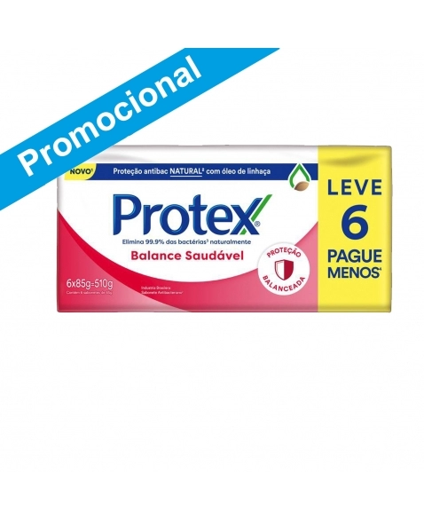 SABONETE EM BARRA PROTEX BALANCE SAUDÁVEL 85G LEVE 6 PAGUE 5