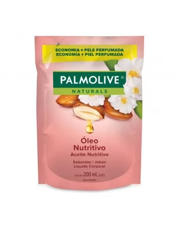 SABONETE LÍQUIDO PALMOLIVE NATURALS ÓLEO NUTRITIVO 200ML REFIL