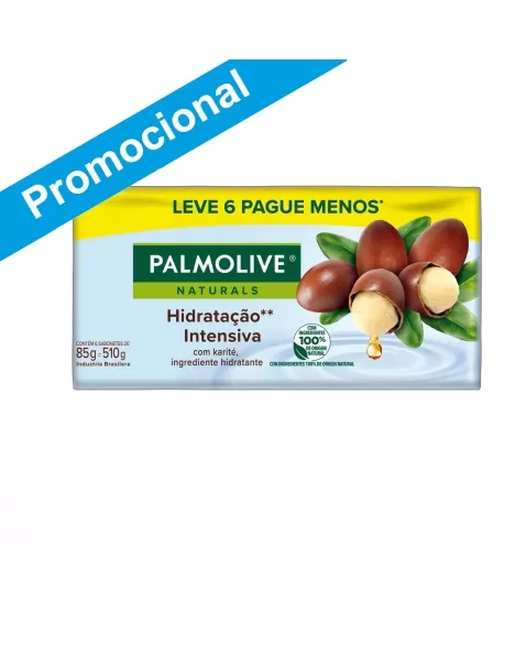 SABONETE EM BARRA PALMOLIVE NATURALS HIDRATAÇÃO INTENSIVA 85G LEVE 6 PAGUE 5