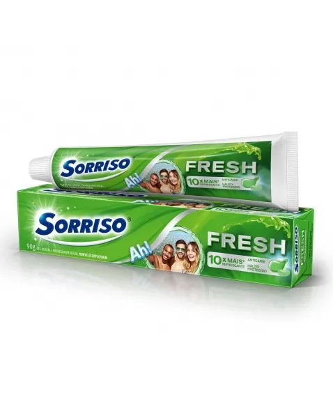 CREME DENTAL SORRISO FRESH HORTELÃ EXPLOSION 90G