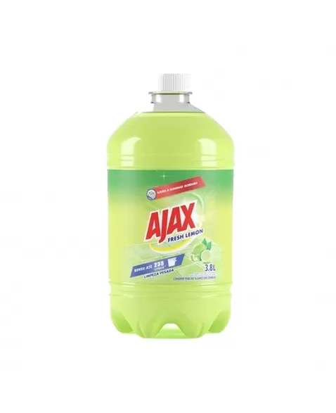 AJAX LIMPEZA PESADA FRESH LIMAO 3,8L