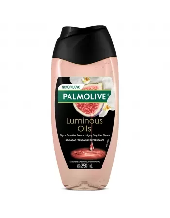 SABONETE LÍQUIDO PALMOLIVE LUMINOUS OILS FIGO E ORQUÍDEA BRANCA 250ML