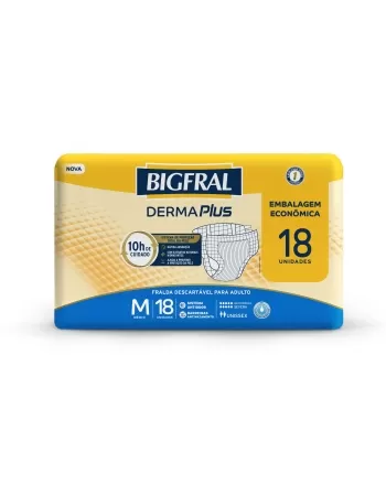 BIGFRAL DERMA PLUS ECONÔMICA M 4X18UN