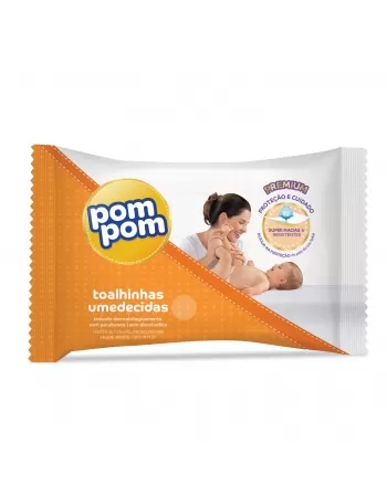 POM POM TOALHA UMEDECIDA PREMIUM