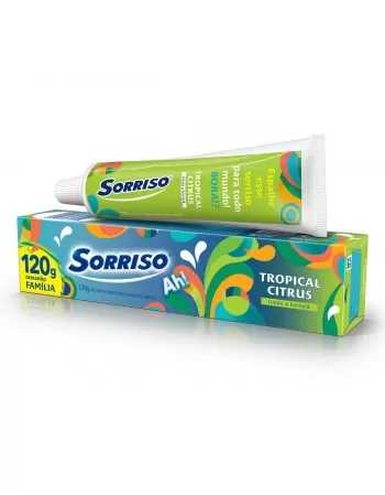 CREME DENTAL SORRISO TROPICAL CITRUS 120G