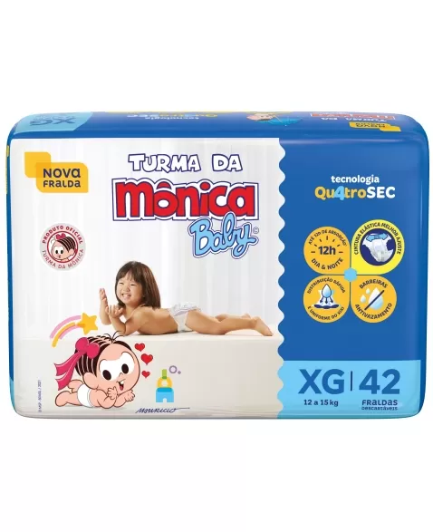 TURMA MONICA FRALDA MEGA XG 4X42UN