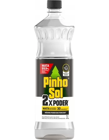 DESINFETANTE PINHO SOL 2X PODER FRAGRÂNCIA SUAVE 1L