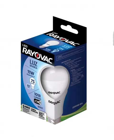 LÂMPADA LED RAYOVAC 11W 1018 LM BIVOLT