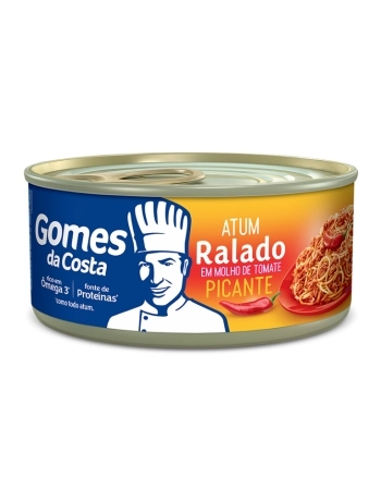 ATUM RALADO EM MOLHO DE TOMATE COM PIMENTA 24 X 170 GR