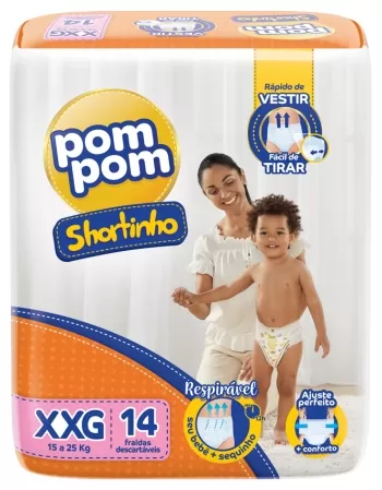 POM POM SHORTINHO JUMBINHO XXG -12 UNIDADES