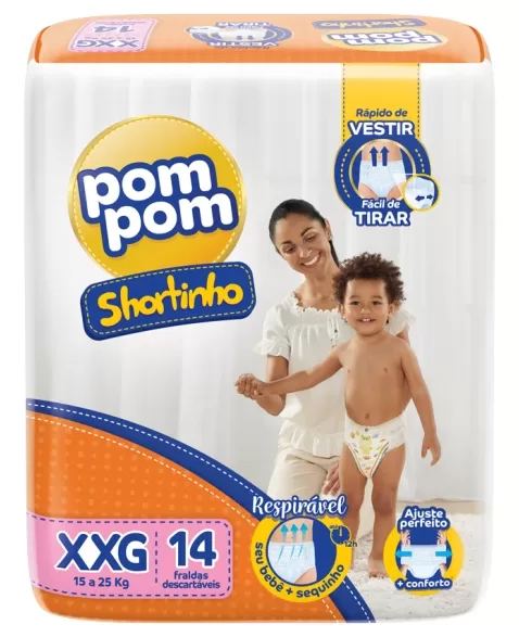 POM POM SHORTINHO JUMBINHO XXG 8X12UN