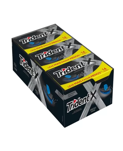 TRIDENT FRESH INTENSE 21 UNIDADES DE 8G