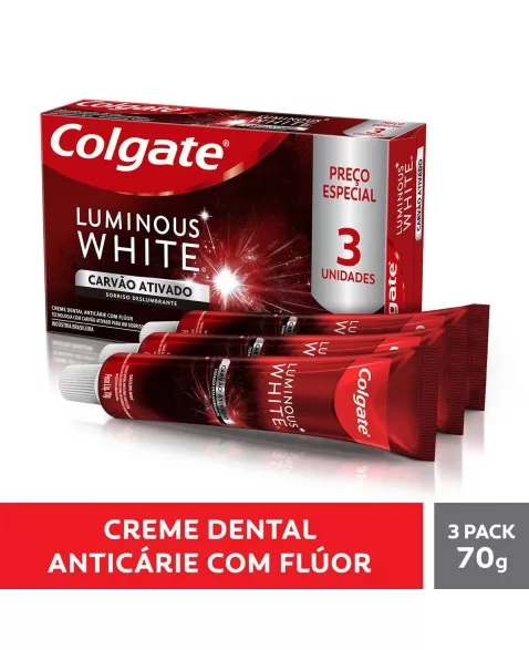 CD COLGATE LW CARBON ACTIVADO 70GR 3PK