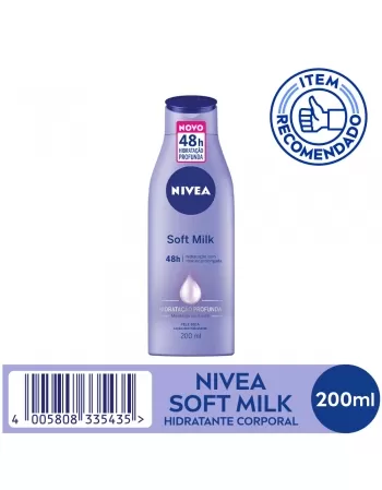 BODY HIDRATANTE NIVEA SOFT MILK 200ML