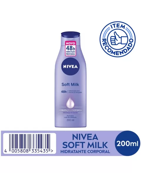 BODY HIDRATANTE NIVEA SOFT MILK 200ML