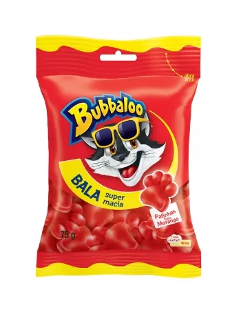 BUBBALOO BALA BAG MORANGO 14UNX75G