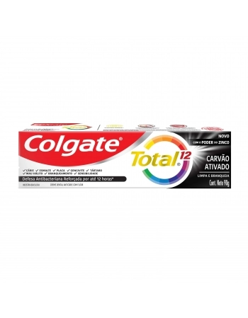 TP COLGATE TOTAL 12 CARVAO ATIVADO 90G