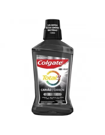 ENJ BUC COLGATE TOTAL 12 CARVÃO 500ML