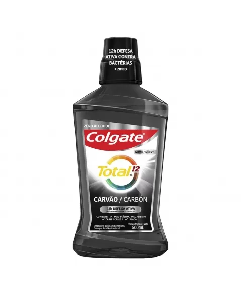 ENJ BUC COLGATE TOTAL 12 CARVÃO 500ML