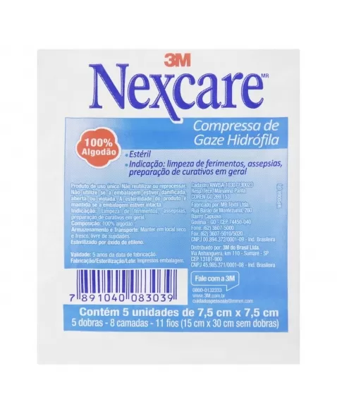 GAZE ESTERIL 05 UNID NEXCARE CX C 120