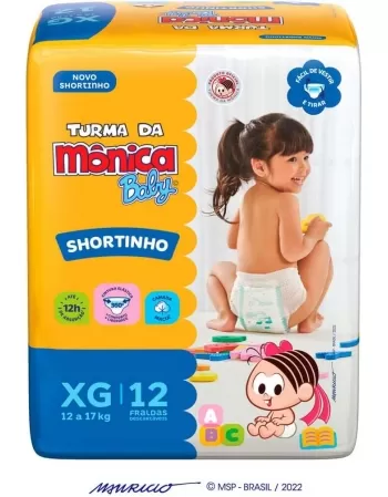 TURMA MONICA SHORT JUMBINHO XG 8X12UN