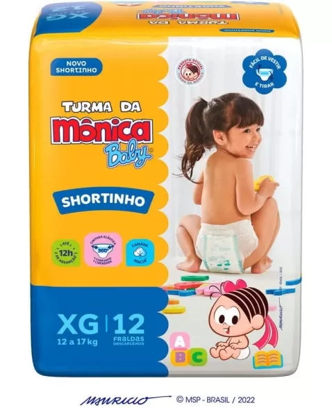 TURMA MONICA SHORT JUMBINHO XG 8X12UN