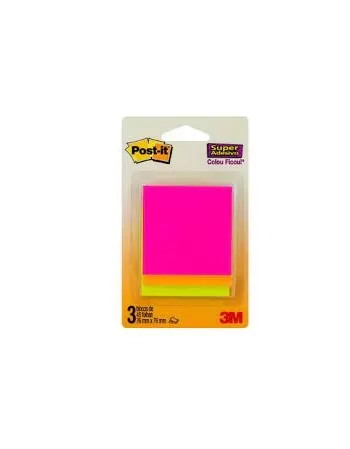 BLOCO DE NOTAS ADESIVAS POST-IT CASCATA 3 UNIDADES