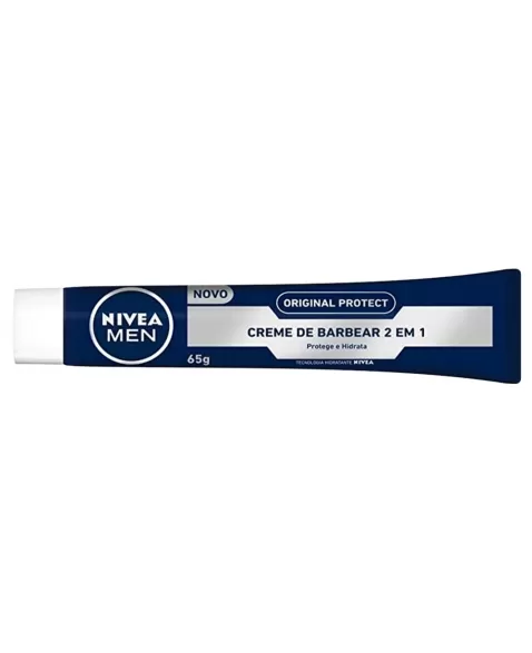 NIVEA MEN Creme de Barbear 2 em 1 Original Protect 65g