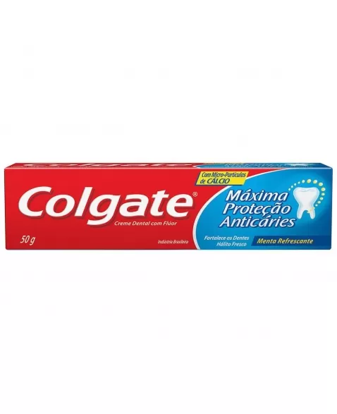 CREME DENTAL COLGATE MÁXIMA PROTEÇÃO ANTICÁRIES 50G