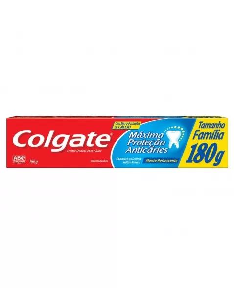 CREME DENTAL COLGATE MÁXIMA PROTEÇÃO ANTICÁRIES 180G