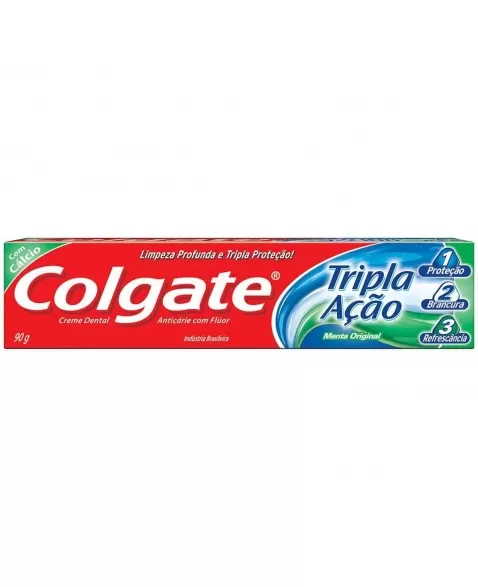 CREME DENTAL COLGATE TRIPLA AÇÃO 90G