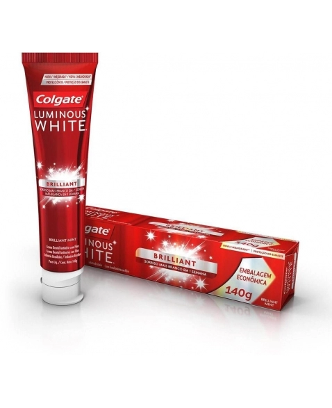 CREME DENTAL COLGATE LUMINOUS WHITE BRILLIANT MINT 140G